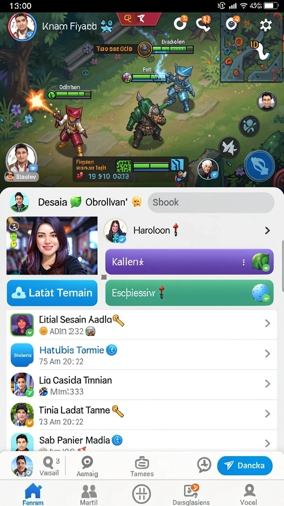 Tampilan awal permainan yang menarik dan intuitif.