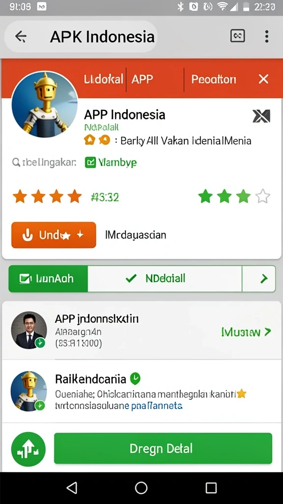 Tampilan menu utama yang interaktif dan menarik.
