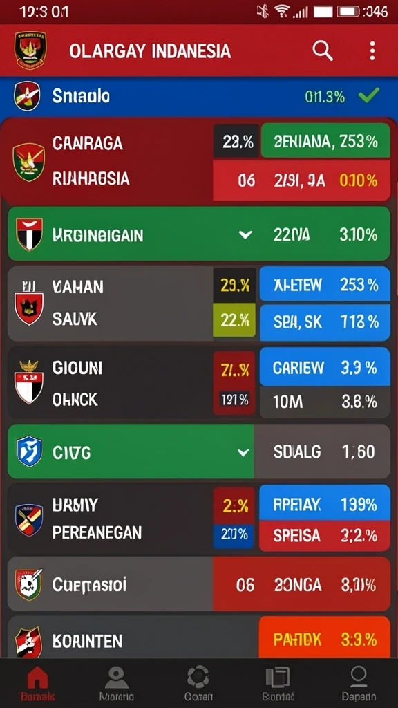 Tampilan permainan meja yang menarik dan mendebarkan.