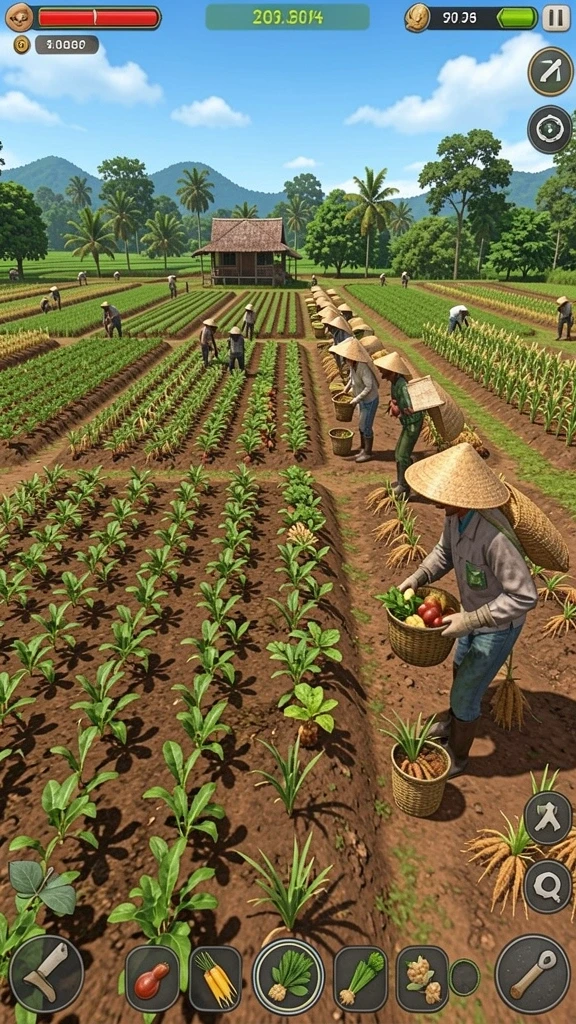 Lingkungan dunia game yang indah dan detail.