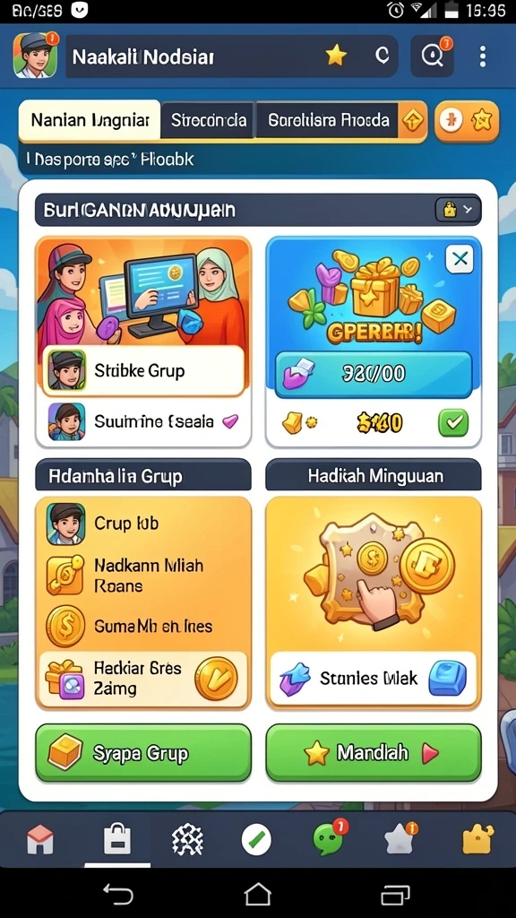 Fitur bonus harian yang menguntungkan pemain.