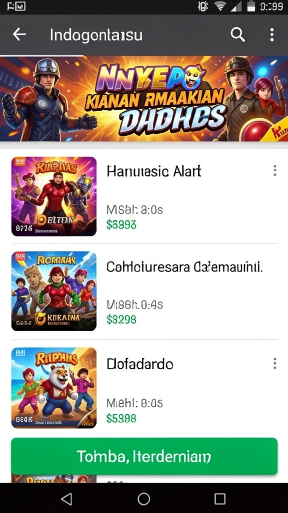 Screenshot menunjukkan karakter unik yang bisa dimainkan.