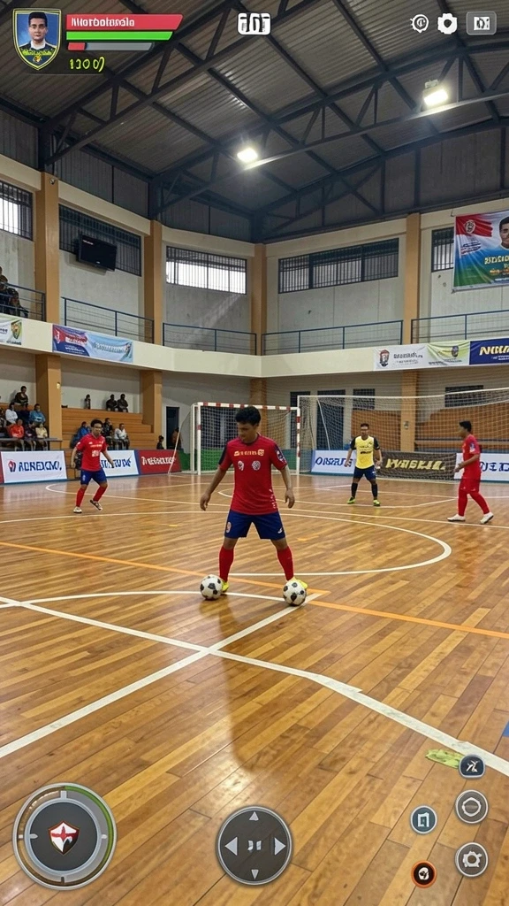 Visualisasi level yang menantang dan penuh warna.
