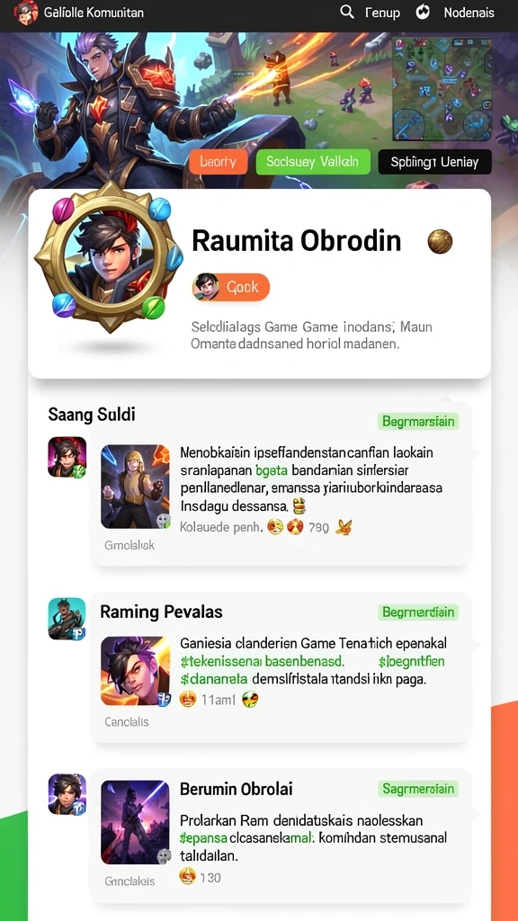 Karakter dengan kemampuan unik dan menarik.