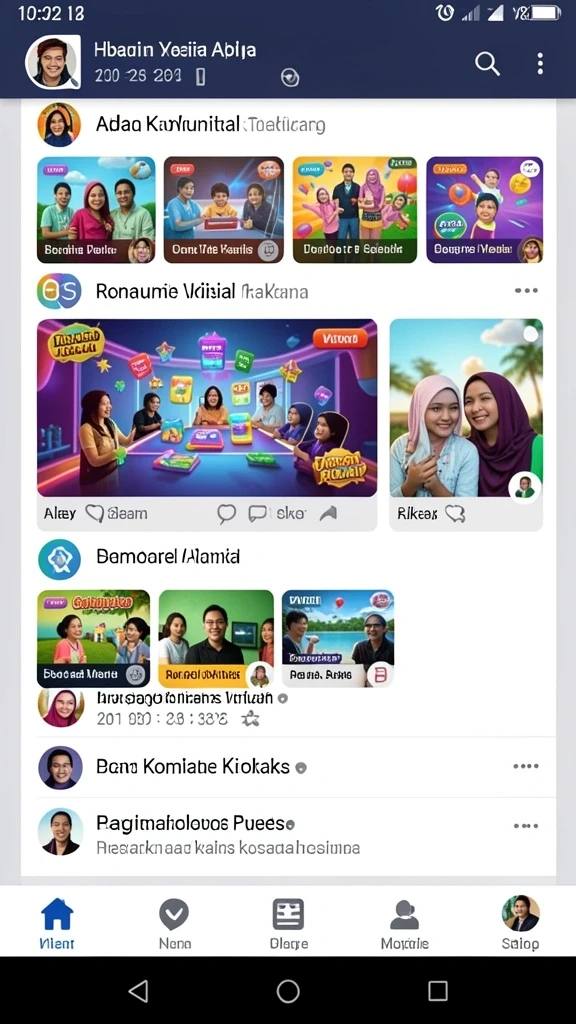 Screenshot saat gameplay multiplayer yang intens.