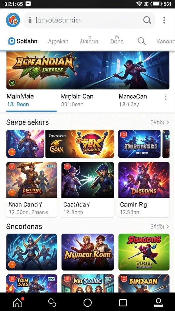 Tampilan awal yang memikat untuk memulai petualangan.