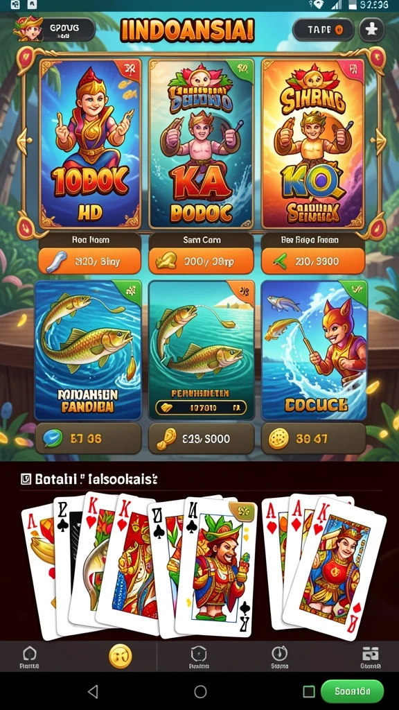 Pemilihan mode permainan solo atau multi-pemain.