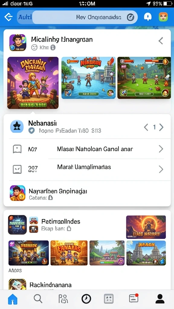 Tampilan permainan slot yang menarik dan berwarna-warni.