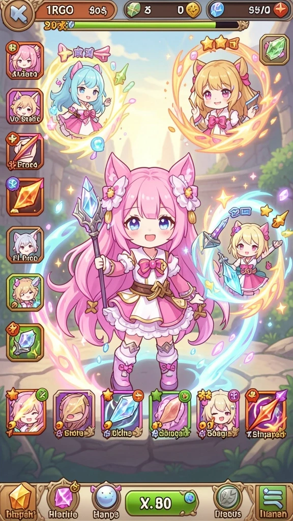 Screenshot 2 menunjukkan berbagai tema permainan slot yang tersedia.