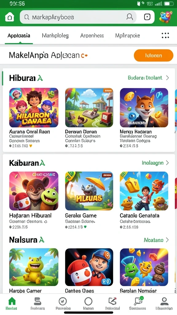 Menghadapi monster menakutkan di level sulit.