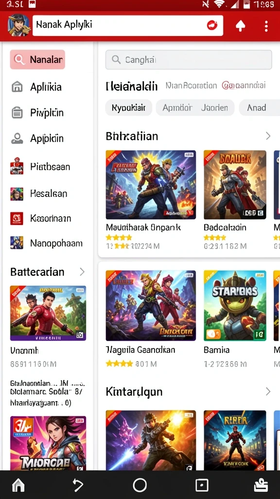 Tampilan karakter unik yang memikat.