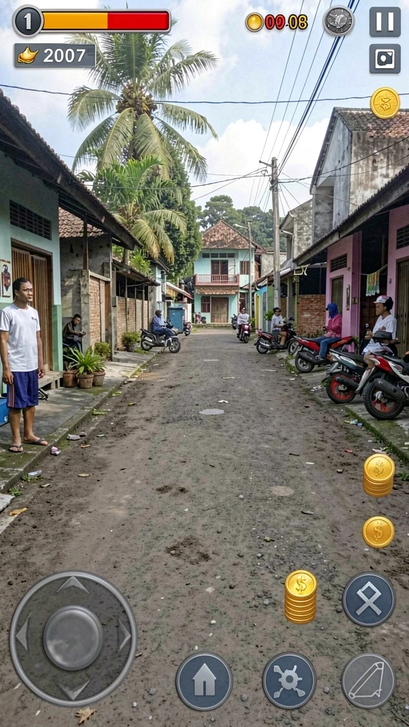 Karakter-karakter unik dengan desain menarik.