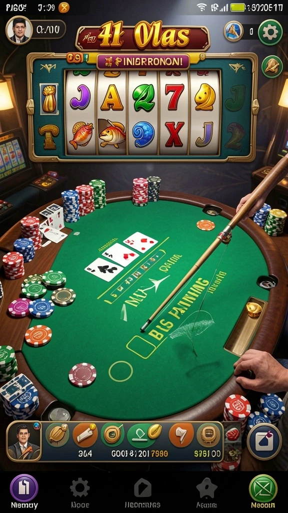 Tampilan awal game yang menarik dan penuh warna.