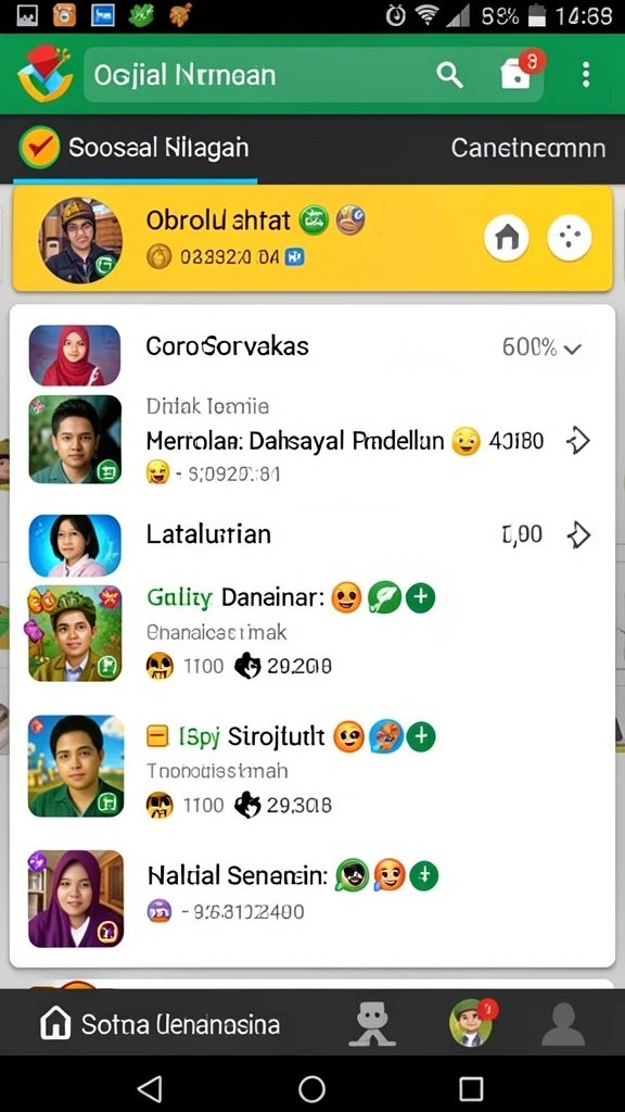 Karakter unik yang dapat dikumpulkan dalam permainan.