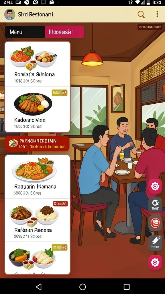 Karakter unik dengan kemampuan masing-masing.