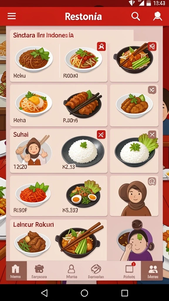Tampilan produk terorganisir dengan baik dan mudah dijelajahi.