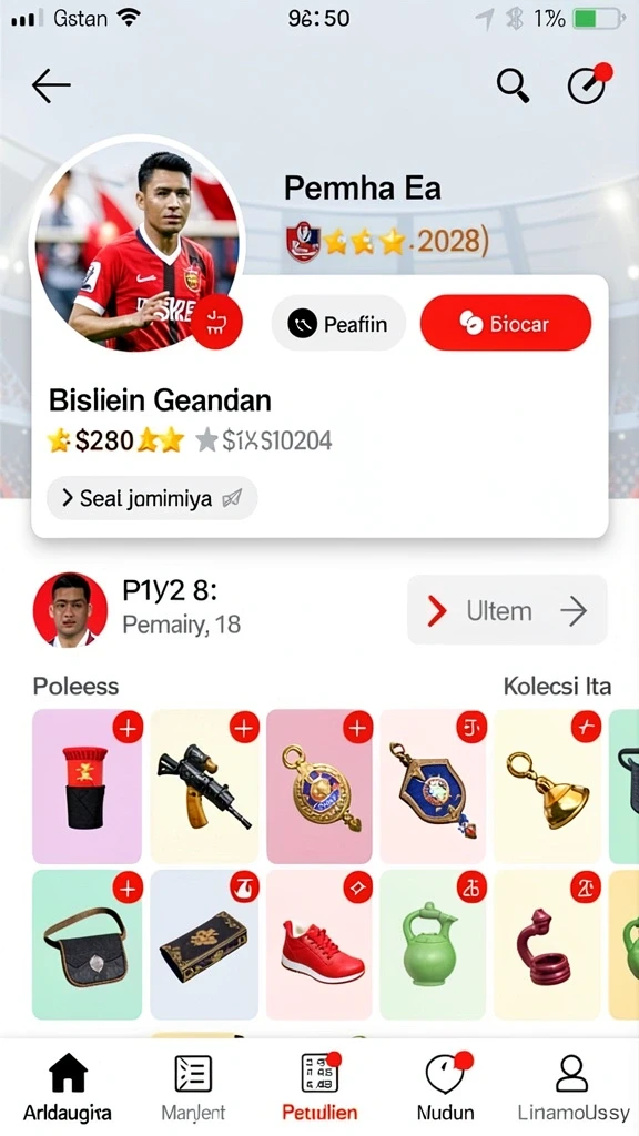 Tangkapan layar menampilkan fitur turnamen yang menarik.