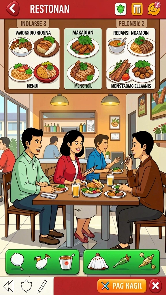Tampilan antarmuka yang menarik dan user-friendly.