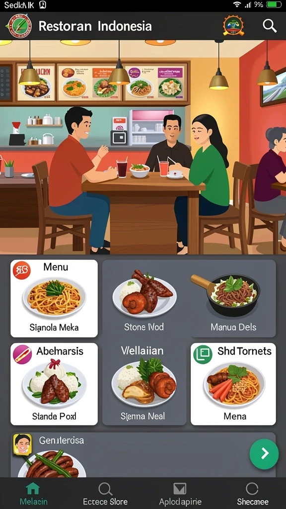 Tampilan antarmuka yang intuitif dan menarik.